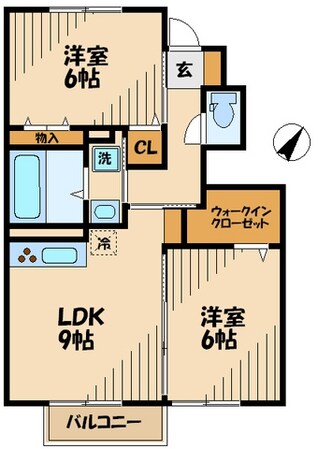 エクセル平山 壱番館の物件間取画像